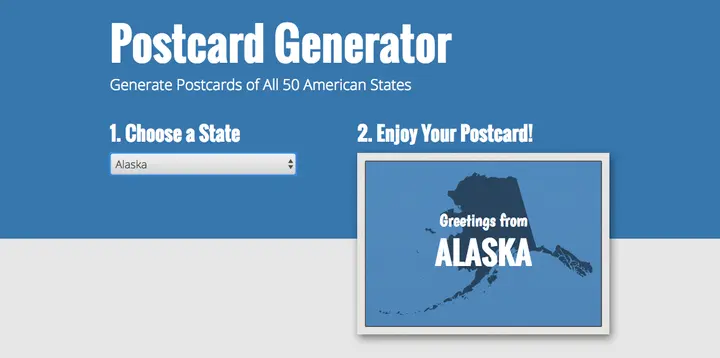 ex prev postcard generator