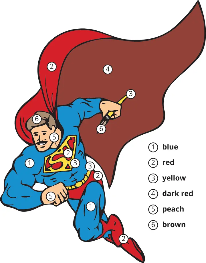 superhero color guide