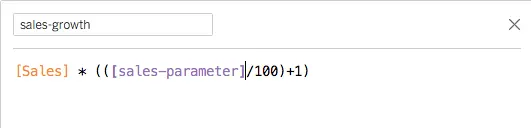 Tableau calculated field editor using parameter in the formula logic