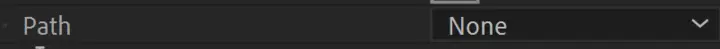 Path dropdown menu in Audio Spectrum effect controls