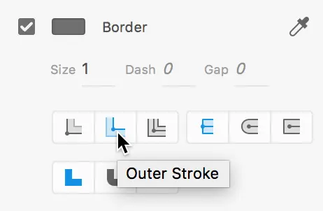 outer stroke