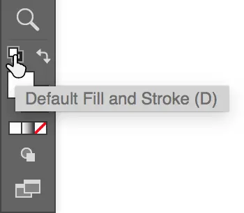 default fill and stroke in tools panel