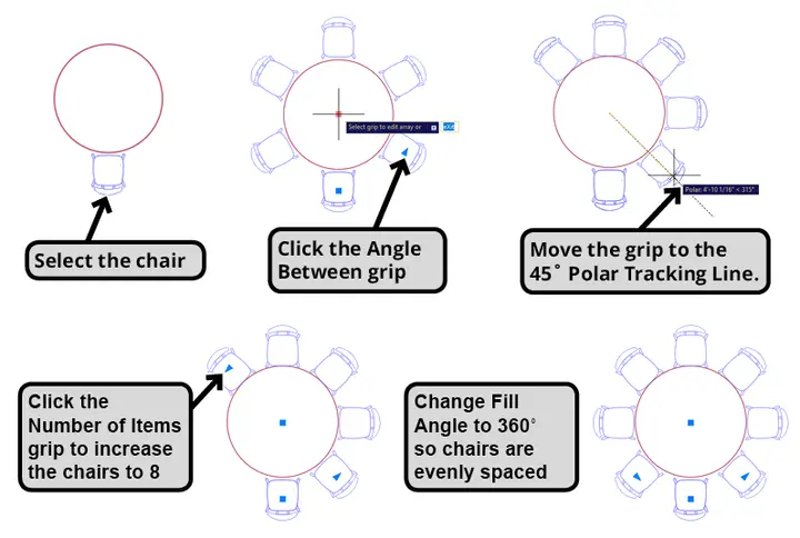polar array chairs