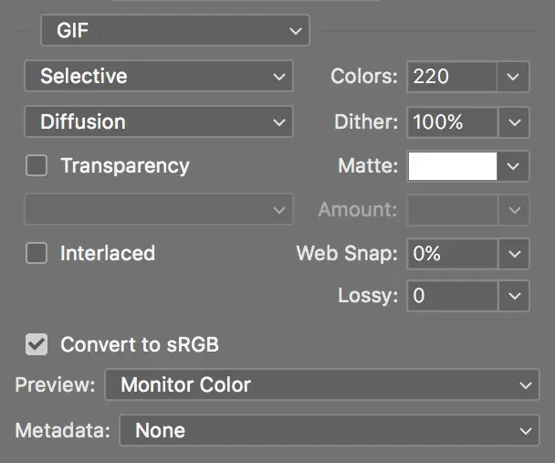 gif options