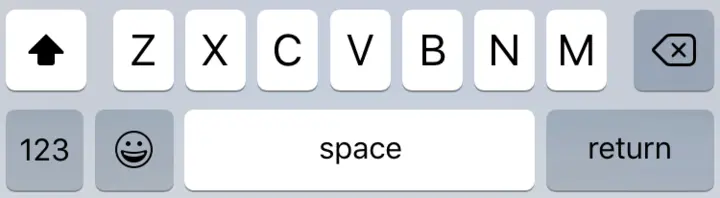 iOS simulator keyboard return