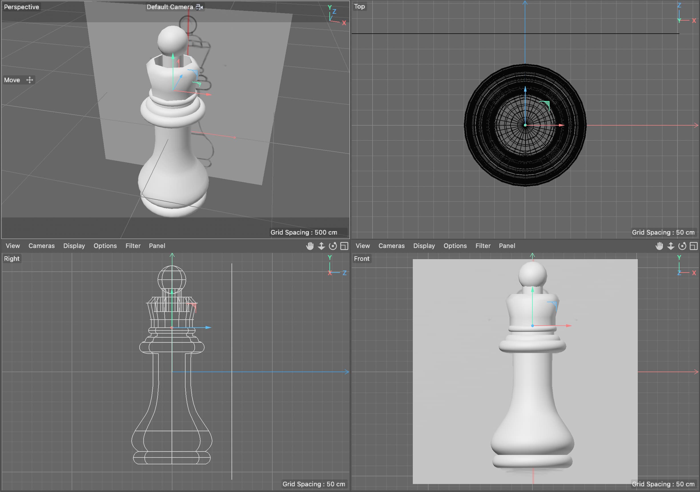 How to Create 3D Chess piece Queen in Cinema 4D