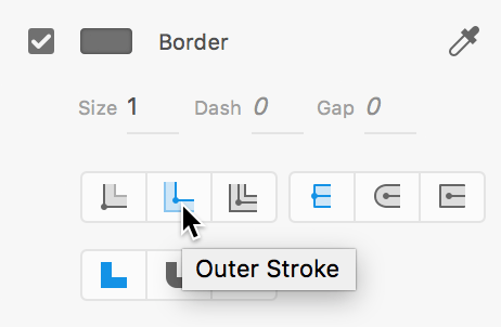 outer stroke