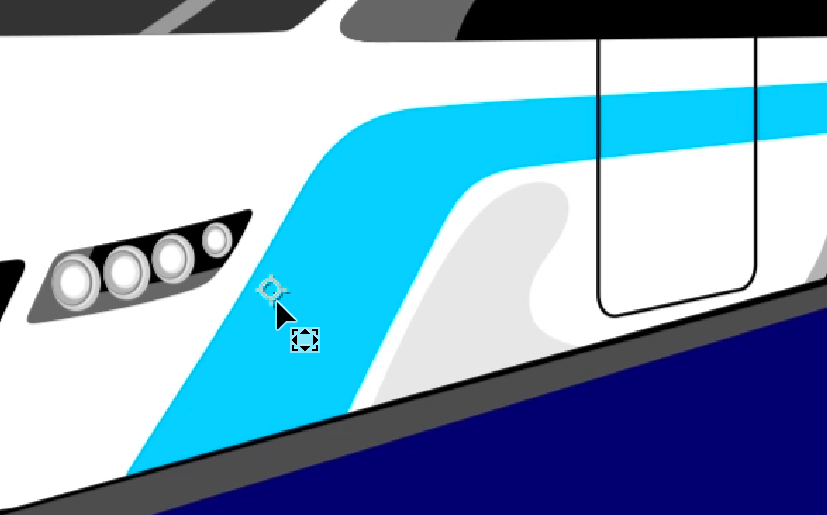 drag anchor point cyan train