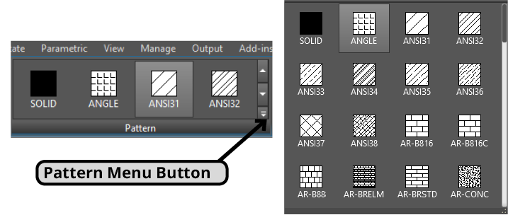 hatch pattern options