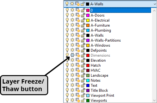 layer freeze thaw button