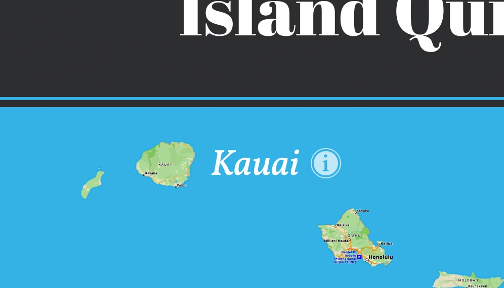 kauaui position button on map