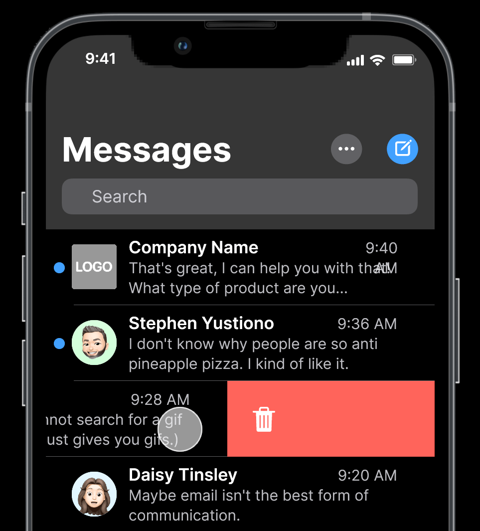 preview messages