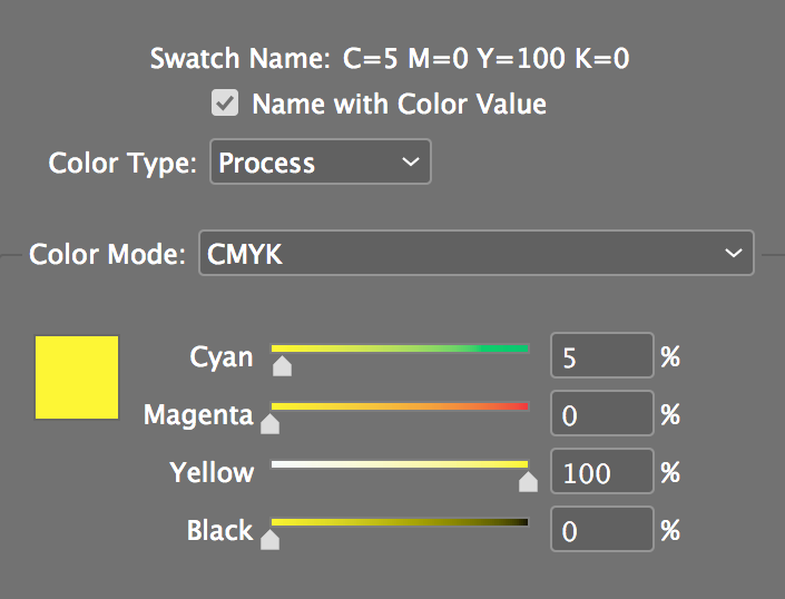 define color 5c 100y