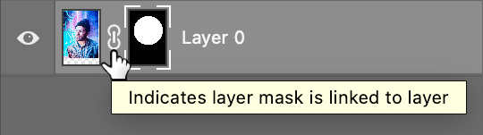 layer mask hat guy unlink