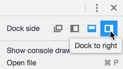 chrome dock to right