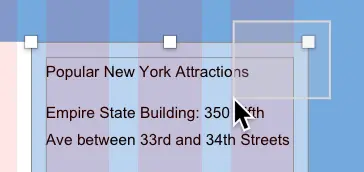 nyc sidebar drag selection