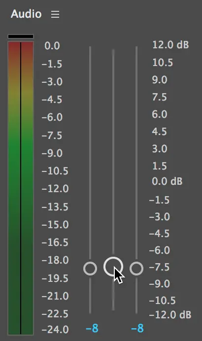 reduce audio levels