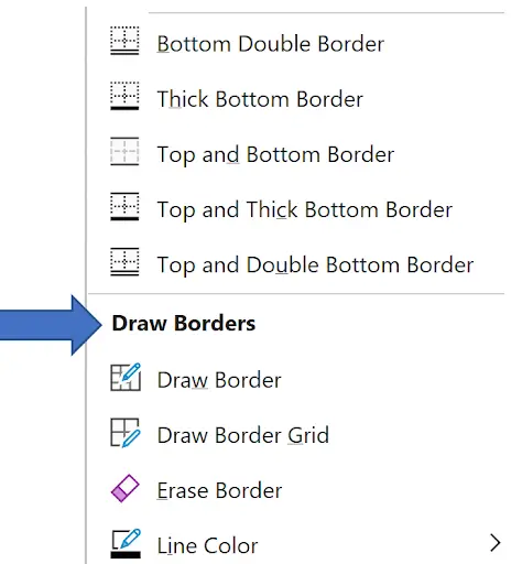 Draw borders