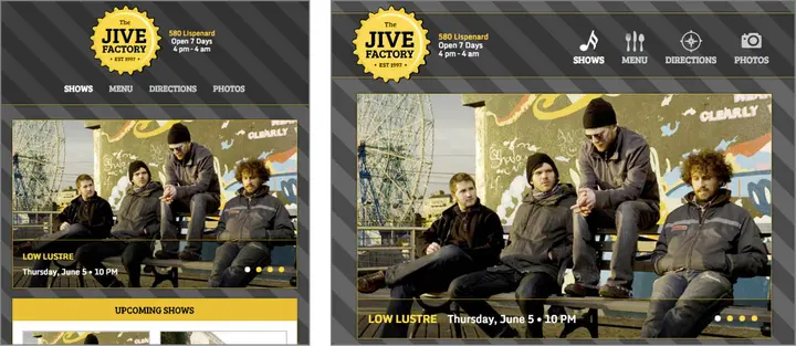 preview responsive slideshow