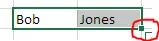 Excel name separation formula - step 6