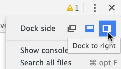 chrome dock to right