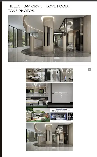 Screenshot of a custom-built portfolio website showcasing web design work