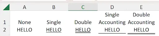 Formatting Cells In Excel example showing you can see all the choices here: