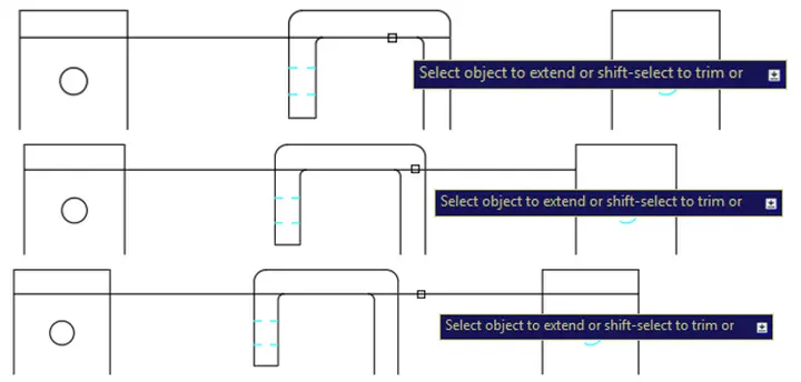 extend command view