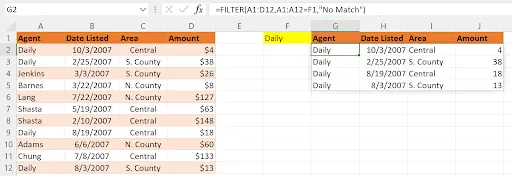 Excel dynamic array formula result - step 16