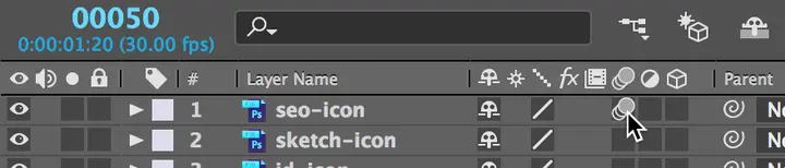 motion blur enable for layer