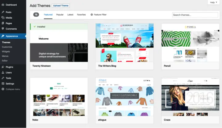 Wordpress Themes Editor