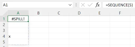 Excel dynamic array formula result - step 3