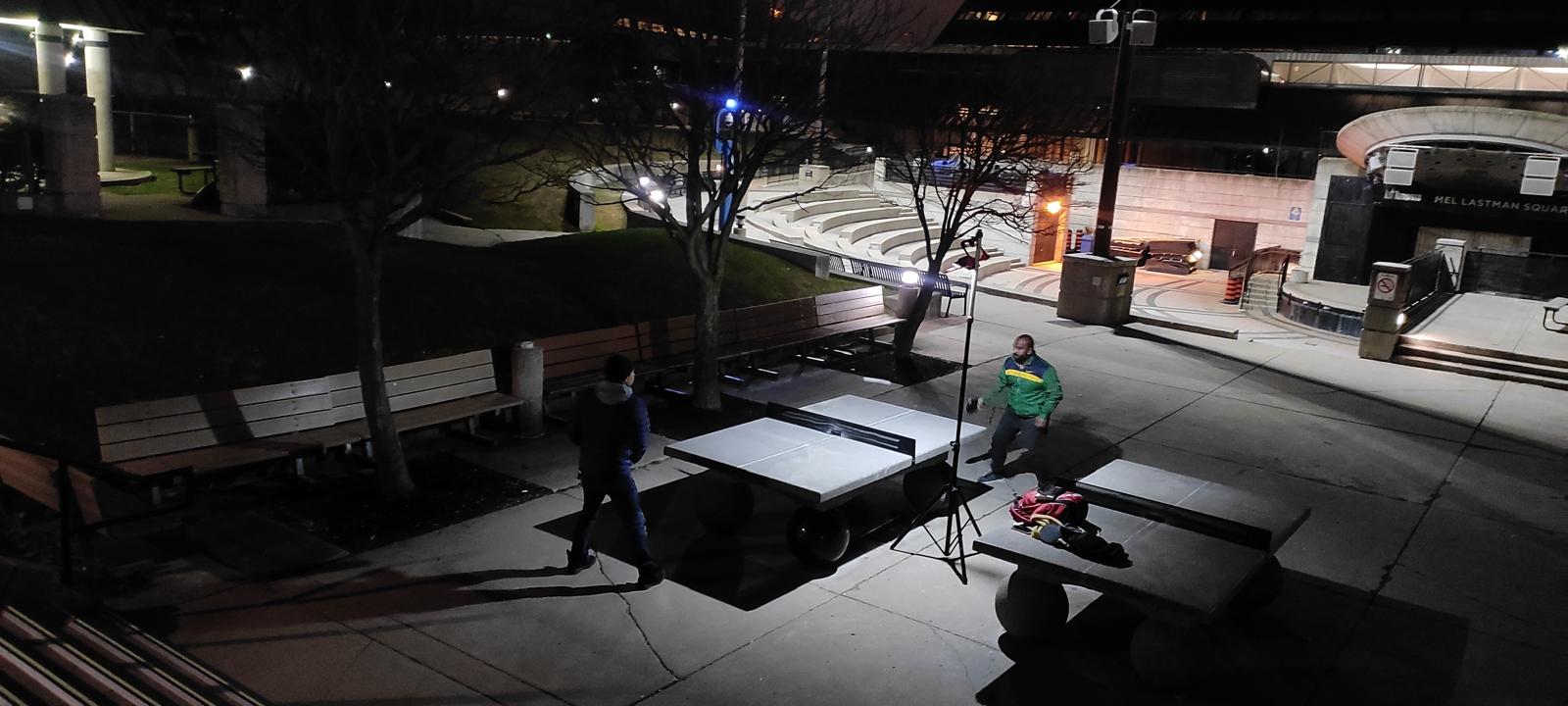 Mel Lastman Square Night Lights