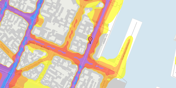 Trafikstøjkort på Toldbodgade 31, 3. tv, 1253 København K