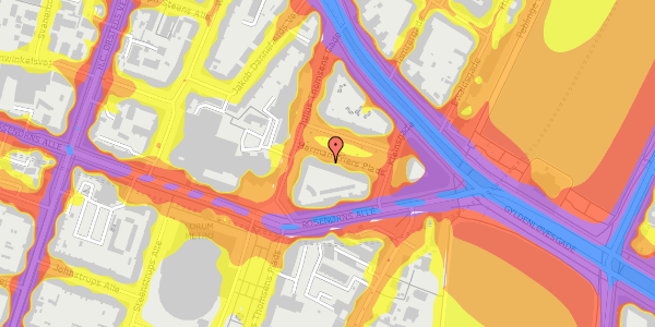 Trafikstøjkort på Herman Triers Plads 7, 6. th, 1631 København V