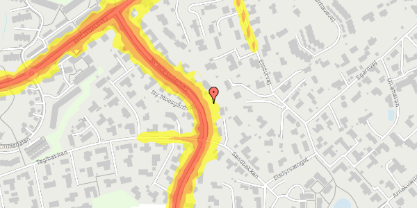 Trafikstøjkort på Ny Moesgårdvej 37, 8270 Højbjerg