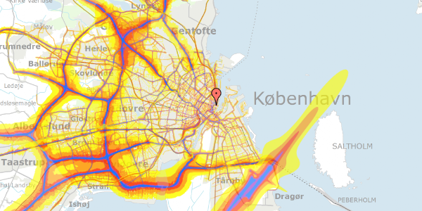 Trafikstøjkort på Gothersgade 10B, 1123 København K