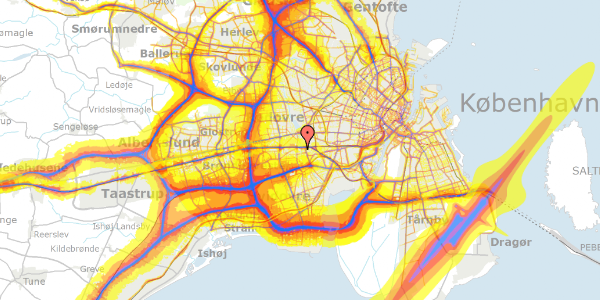 Trafikstøjkort på Holmelundsvej 35, 1. , 2650 Hvidovre