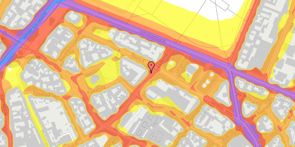 Trafikstøjkort på Landemærket 29, st. , 1119 København K