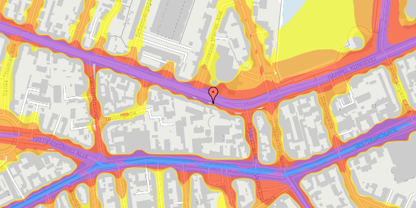 Trafikstøjkort på Gammel Kongevej 33B, 1610 København V