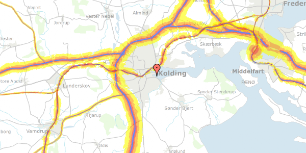 Trafikstøjkort på Skamlingvejen 3, 6000 Kolding