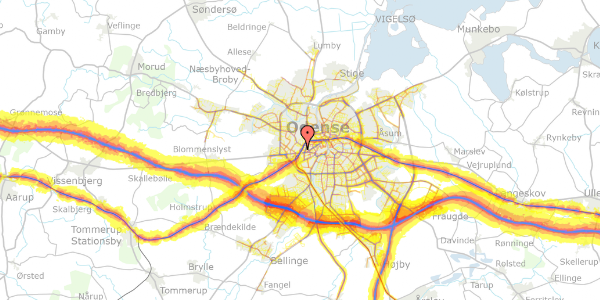 Trafikstøjkort på Gartnerbyen 112, st. th, 5200 Odense V