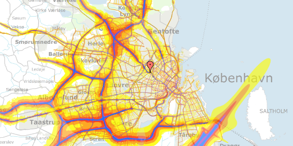 Trafikstøjkort på Jordbærvej 19, 2400 København NV