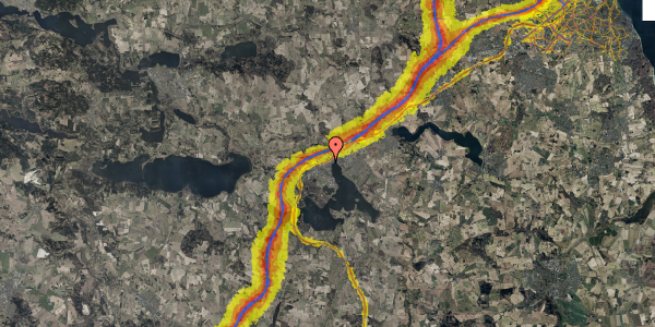 Trafikstøjkort på Regnbuevænget 3, 2. 4, 8660 Skanderborg