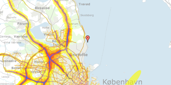 Trafikstøjkort på Emiliekildevej 2, 2930 Klampenborg