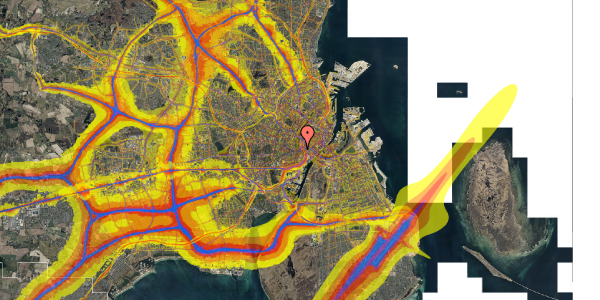 Trafikstøjkort på Vesterbrogade 14, 1. tv, 1620 København V