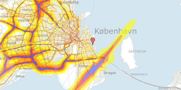 Trafikstøjkort på Krimsvej 29, 2. , 2300 København S