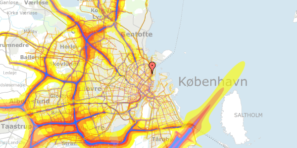 Trafikstøjkort på Lipkesgade 5B, 4. mf, 2100 København Ø