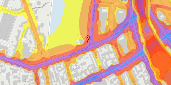 Trafikstøjkort på Gammel Kongevej 10, st. , 1610 København V