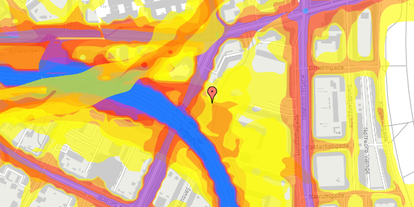 Trafikstøjkort på Nordre Fasanvej 176B, 2. 204, 2000 Frederiksberg